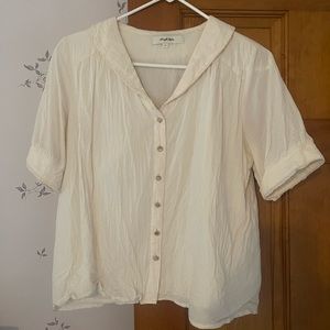Simple Retro Vivian Cotton V Neck